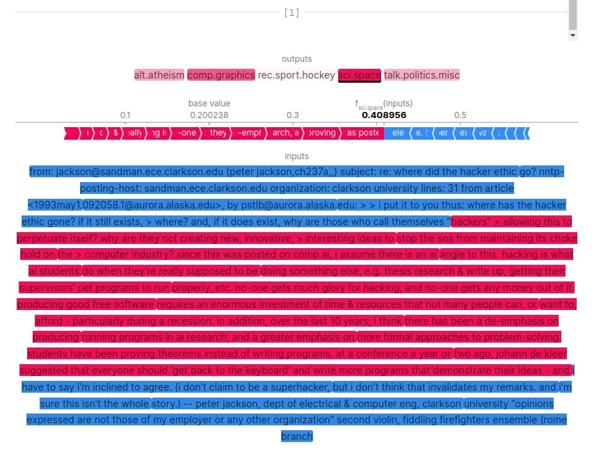 SHAP Values for Text Classification Tasks (Keras NLP)