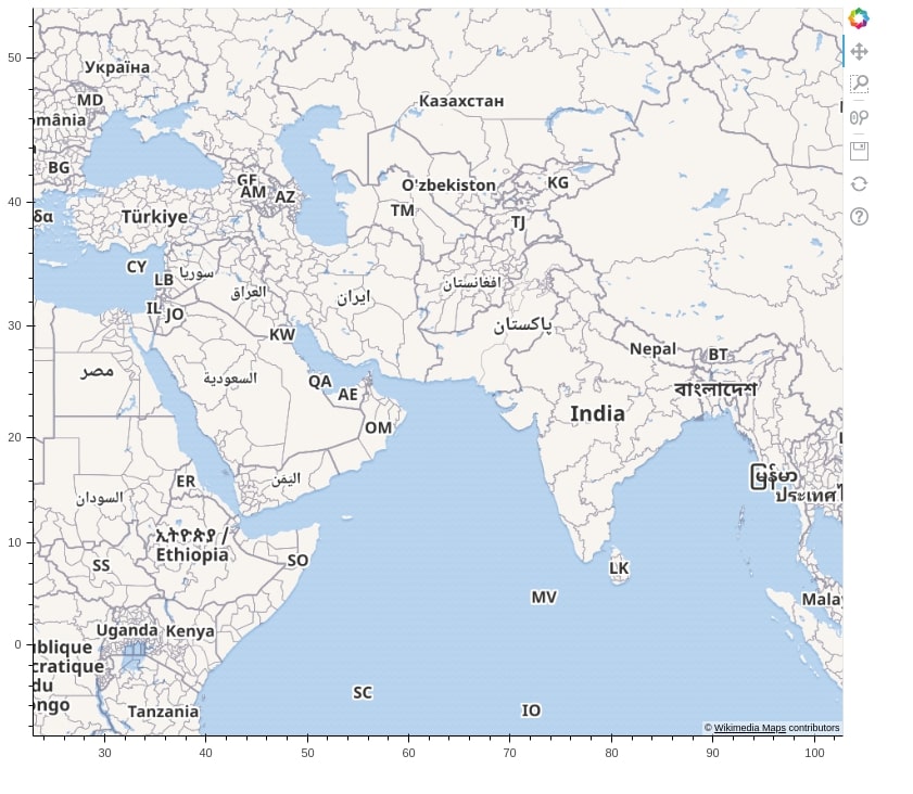 Plotting Maps using Bokeh [Scatter Maps, Connection Maps & Choropleth Maps]