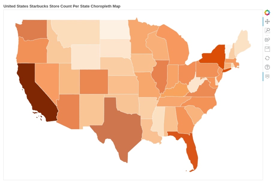 Plotting Maps using Bokeh [Scatter Maps, Connection Maps & Choropleth Maps]