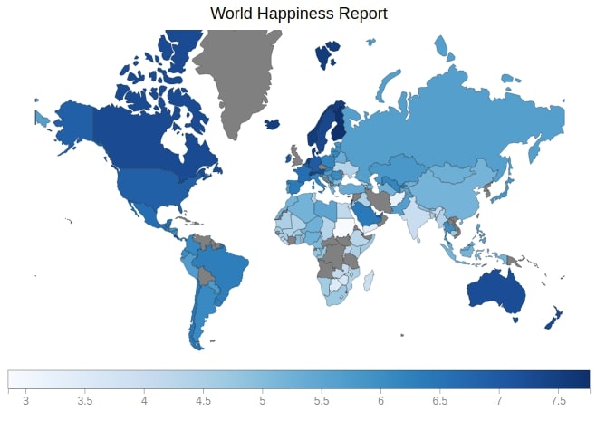 Bqplot Happiness Choropleth Map