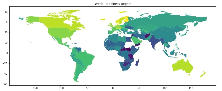 World Happiness Choropleth Map