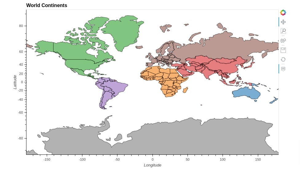 Geoviews - Choropleth Maps using Bokeh and Matplotlib