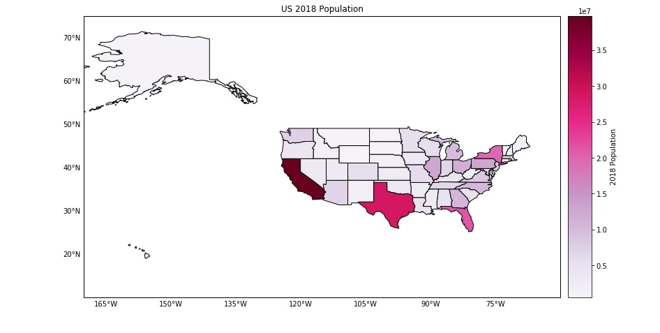 Geoviews - Choropleth Maps using Bokeh and Matplotlib