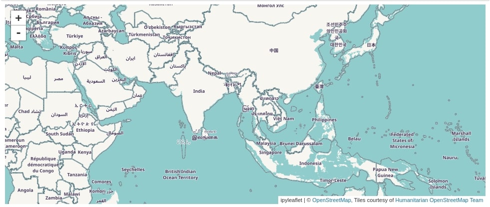ipyleaflet - Interactive Maps in Python based on leaflet.js