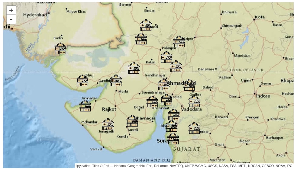 ipyleaflet - Interactive Maps in Python based on leaflet.js