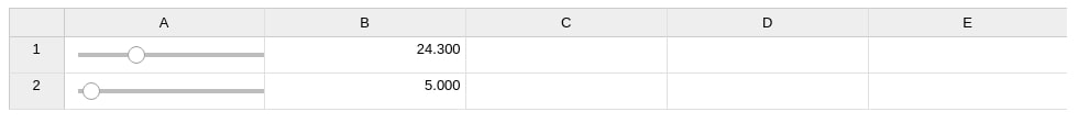 Interactive Spreadsheet in Jupyter Notebook using ipysheet